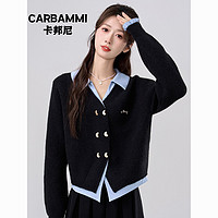 百亿补贴：CARBAMMI 卡邦尼 女士polo领假两件针织衫