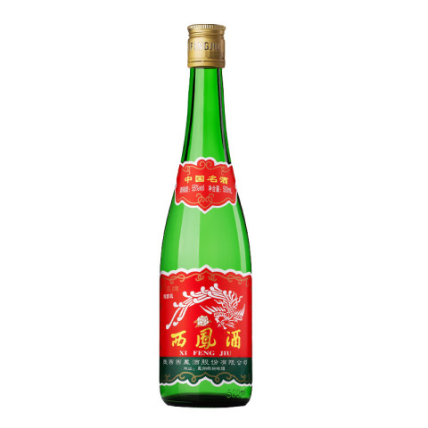 西凤酒白酒_西凤酒西凤绿瓶55度西凤高脖绿瓶凤香型高度白酒55度