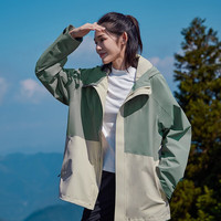 拓路者(Pioneer Camp)春秋季冲锋衣男女款外套户外运动旅行防风防雨硬壳登山服保暖 灰绿色-单冲无内胆 L