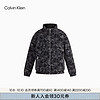 Calvin Klein Jeans24秋冬新款男士ck双面穿仿羊羔绒刺绣立领夹棉外套J326603 BEH-太空黑