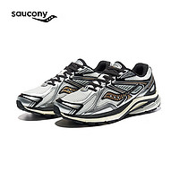 saucony 索康尼 周翊然同款索康尼K4 RE复古休闲鞋男女情千禧运动鞋白黑银43