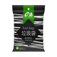 88VIP:E-CLEAN e洁 抽绳式垃圾袋加厚45*50cm共80只双面2丝