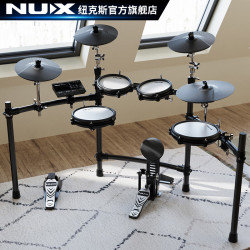 NUX 纽克斯 专业演奏电子鼓便携成人儿童初学练习全网面电子鼓架子鼓DM-300 5鼓4镲