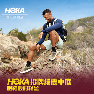 HOKA ONE ONE男女鞋夏季阿纳卡帕低帮徒步鞋ANACAPA GTX防水 辣酱红/流沙色-男款（二代低帮） 42