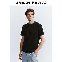 URBAN REVIVO 男士简约纯色短袖T恤 UMU440051