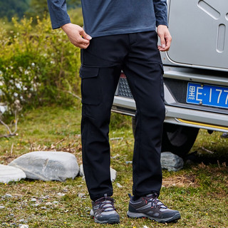 拓路者（Pioneer Camp）冬季户外登山裤男保暖加厚软壳裤男士冲锋裤直筒工装长裤子秋冬款 灰色 XXL