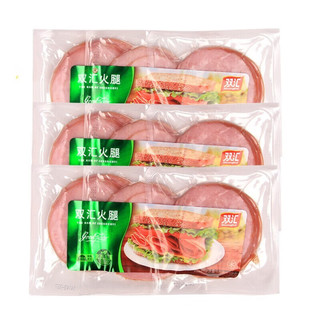 双汇火腿切片/培根肉片150g烧煎烤肉早餐家用披萨手抓饼烘焙材原料 双汇火腿切片150g*2袋