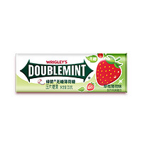 88VIP：DOUBLEMINT 绿箭 无糖薄荷糖草莓味约35粒23.8g*1盒便携零食吃货清新口气办公