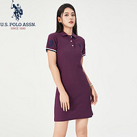 百亿补贴：U.S. POLO ASSN. U.S. POLO ASSN秋季新款POLO连衣裙女高级感气质紧身收腰休闲百搭