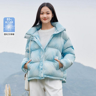 Semir 森马 80鸭绒150g左右充绒量连帽满印羽绒服