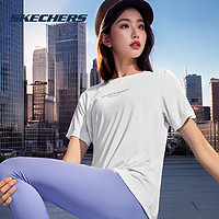 88VIP：SKECHERS 斯凯奇 女款运动T恤 P224W096-0018