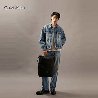 Calvin Klein Jeans24秋季男士ck通勤休闲旅行大容量拉链双肩包4D3009G UB1-太空黑 OS