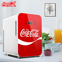 Coca-Cola 可口可乐 小冰箱冷暖箱迷你冰箱车家两用小型家用冷藏宿舍小冰箱