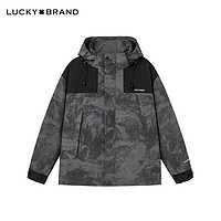 百亿补贴：LUCKY BRAND 青春潮流夹克男士潮牌美式连帽外套时尚百搭休闲上衣