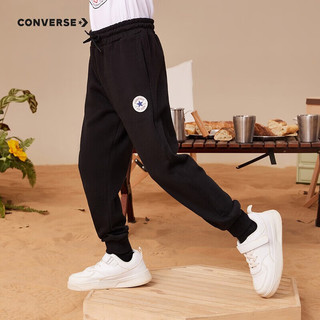 匡威（Converse） 匡威童装男童保暖加绒长裤2024秋冬儿童针织休闲运动裤 正黑色(春秋毛圈) 150/63(M)