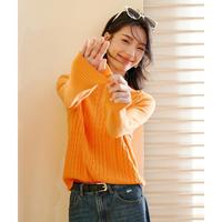 100%绵羊毛毛衣女春秋款时尚减龄圆领上衣