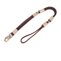 KAMPET 卡萌 牛皮三节拉带牵引绳（升级款 ) 长90cm 宽2.2CM