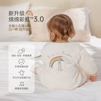 babylove婴儿连体衣秋冬棉服男女宝宝哈衣爬服恒温薄夹棉保暖冬装