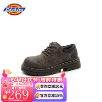 Dickies童鞋儿童马丁靴秋冬男女童舒适时尚靴子中大童工装靴男童百搭短靴 褐色 30码 (鞋内长201mm)
