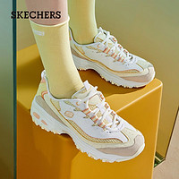 SKECHERS 斯凯奇 女鞋小冰熊熊猫鞋厚底增高老爹鞋运动鞋秋季休闲鞋896209 黄色/多彩色