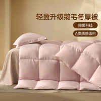 百丽丝水星集团旗下 鹅毛被 冬季加厚羽绒被子 秋冬保暖被芯 樱岚抗菌鹅毛冬厚被 150cm×210cm