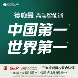 DESMAN 德施曼 小嘀 Q2F 3D人脸识别猫眼大屏智能锁