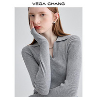 VEGA CHANG 女士长袖针织打底衫