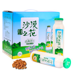 沙漠之花 内蒙古沙漠之花饮料植物蛋白敖汉杏仁乳礼盒装整箱野山杏仁露饮品