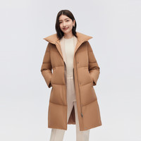 波司登奥莱羽绒服女经典商务鹅绒中长款外套