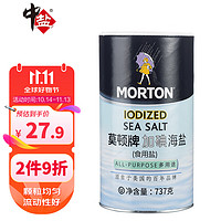 MODUN 莫顿 MORTON加碘 海盐 737g