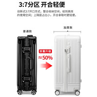 旅行收纳：大嘴猴 行李箱女大容量拉杆箱男20吋轻音万向轮加厚旅行箱出差拉链密码箱 20英寸