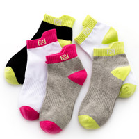 品答 纯棉中短袜 5双
