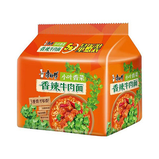 康师傅 小叶香菜 香辣牛肉面 515g*2袋