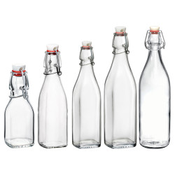 Bormioli Rocco Bormioli进口玻璃瓶子密封瓶泡酒瓶调味瓶酱油壶麻油醋瓶