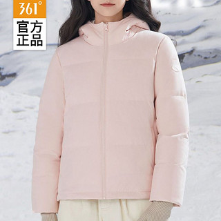 百亿补贴：361° 羽绒服冬季女款保暖短羽绒服加厚立领女式小个子运动防风外套