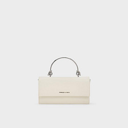 CHARLES & KEITH 女士金属手提链条斜挎小方包 CK6-10840559-A