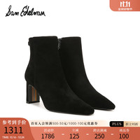 SAM EDELMAN2024秋冬新款时尚尖头方跟短靴轻奢时装女鞋 SAIGE 白色 37 /美码6.5M