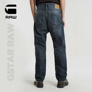 G-STAR RAW24秋冬Dakota直筒牛仔裤12.5oz男士高端长裤D23691 蓝黑 3232