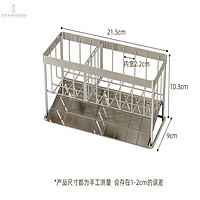 沃仕乐 厨房台面餐桌砂锅铁艺隔热垫锅垫子耐高温防烫防热餐垫碗垫盘垫 不锈钢海绵洗洁精收纳篮可沥水