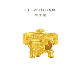 CHOW TAI FOOK 周大福 故宫系列福瑞亨通足金黄金转运珠吊坠R35590