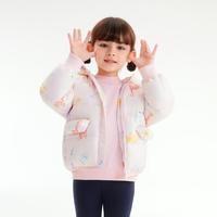 儿童5A抗菌可爱小耳朵连帽羽绒服男童女童羽绒外套