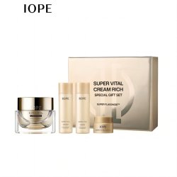 IOPE 艾诺碧 韩国直邮iopeIOPE 艾诺碧 肌活智颜修护面霜4件套（倍润型）