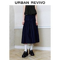 URBAN REVIVO UR 女装时尚宽松休闲百搭撞色抽绳半裙 UWU540068