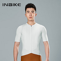 INBIKE 英派 夏季骑行服短袖透气速干男上衣自行车公路山地车单车浅淡绿2XL