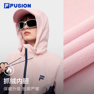 FILA FUSION斐乐潮牌款梭织上衣三合一2024秋季宽松外套