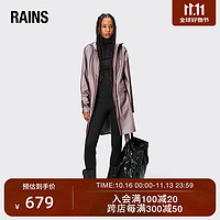 RAINS 休闲风衣时尚简约中长雨衣外套 Curve W Jacket/18130