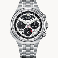 西铁城(CITIZEN) Caliber 2100系列 三眼计时 蓝宝石防刮镜面 光动能男士腕表 AV0090-50A