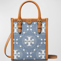 TORY BURCH T Monogram 迷你牛仔托特包