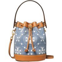 TORY BURCH T Monogram 迷你牛仔水桶包