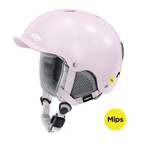 REV SPORTS 锐伍 中性滑雪头盔 RSH101 樱花粉（Mips） S